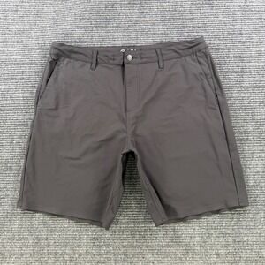 Jetty Bamboo Hybrid Shorts Mens 36 Charcoal Gray Performance Chino Golf Casual